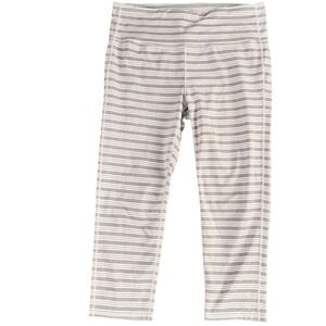 Athleta Striped Capri Leggings Size L Women's Activewear Workout Pants
